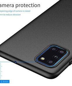 Winble Anti Slip Soft Flexible Ultra Matte Silicon Protective with Camera Protection Back Cover Case for Samsung Galaxy A31 Black 0 2