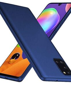 winble Samsung Galaxy A31 Back Cover Case Soft Flexible (Blue)