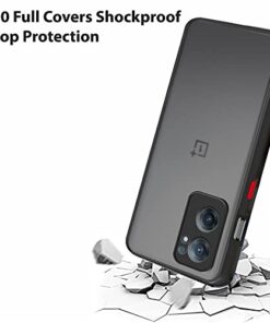 Winble Back Case Cover for 1 OnePlus Nord CE 2 5G Back Cover Slim Camera Protection Shockproof Anti Slip Grip PC TPU Smock Back Cover for OnePlus Nord CE 2 5G One Plus Nord CE 2 5G Black 0 2