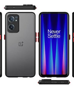 Winble Back Case Cover for 1 OnePlus Nord CE 2 5G Back Cover Slim Camera Protection Shockproof Anti Slip Grip PC TPU Smock Back Cover for OnePlus Nord CE 2 5G One Plus Nord CE 2 5G Black 0 3