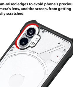Winble Back Case Cover for Nothing Phone 1 Back Cover Crystal Clear Camera Protection Airbag PC TPU Bumper Back Cover for Nothing Phone 1 0 0