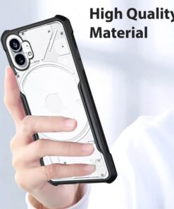 Winble Back Case Cover for Nothing Phone 1 Back Cover Crystal Clear Camera Protection Airbag PC TPU Bumper Back Cover for Nothing Phone 1 0 4
