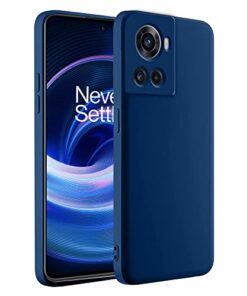 winble OnePlus 10R Back Cover Case Liquid Silicone (Blue)