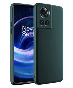 winble OnePlus 10R 5G Back Cover Case Liquid Silicone (Green)