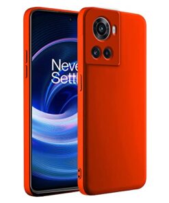 winble OnePlus 10R 5G Back Cover Case Liquid Silicone (Red)