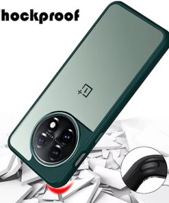 Winble Back Case Cover for OnePlus 11 5G Back Cover Metal Camera Guard Acrylic Clear Protective Back Cover for OnePlus 11 5G One Plus 11 5G Green 0 0