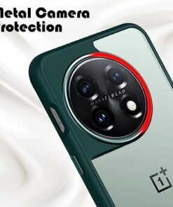 Winble Back Case Cover for OnePlus 11 5G Back Cover Metal Camera Guard Acrylic Clear Protective Back Cover for OnePlus 11 5G One Plus 11 5G Green 0 1