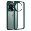 winble OnePlus 11 5G Back Cover Case Metal Camera Guard Hard Acrylic Clear Back (Green)