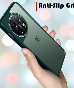 Winble Back Case Cover for OnePlus 11 5G Back Cover Metal Camera Guard Acrylic Clear Protective Back Cover for OnePlus 11 5G One Plus 11 5G Green 0 3
