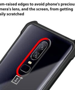 Winble Back Case Cover for OnePlus 6 Back Cover Crystal Clear Camera Protection Airbag PC TPU Bumper Back Cover for OnePlus 6One PlusOne 6 0 0