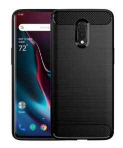 winble OnePlus 6T Back Cover Case Carbon Fiber