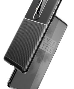 winble OnePlus 8 Pro Back Cover Case Carbon Fiber (Black)