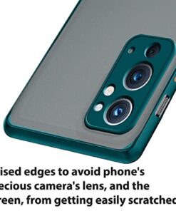 Winble Back Case Cover for OnePlus 9RT 5G Back Cover Slim Camera Protection Shockproof Anti Slip Grip PC TPU Smock Back Cover for OnePlus 9RT 5G One Plus 9RT 5G Green 0 0
