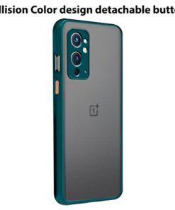 Winble Back Case Cover for OnePlus 9RT 5G Back Cover Slim Camera Protection Shockproof Anti Slip Grip PC TPU Smock Back Cover for OnePlus 9RT 5G One Plus 9RT 5G Green 0 2