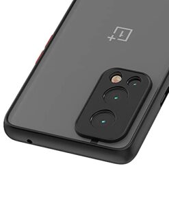 OnePlus Nord 2 5G Back Cover Case Smoke (Black) 7 Winble Back Case Cover for OnePlus Nord 2 5G Back Cover Slim Camera Protection Shockproof Anti Slip Grip PC TPU Smock Back Cover for OnePlus Nord 2 One Plus Nord 2 Black 0 2