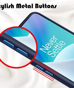 Winble Back Case Cover for OnePlus Nord 2T 5G Back Cover Metal Camera Guard Acrylic Clear Protective Back Cover for OnePlus Nord 2T 5G One Plus Nord 2T 5G Blue 0 1
