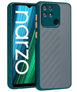 winble Realme Narzo 50A Back Cover Case Smoke (Green)