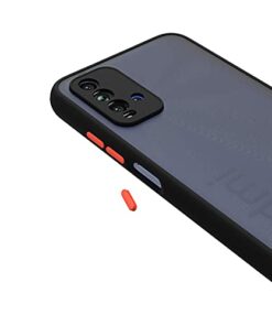 Winble Back Case Cover for Redmi 9 Power Back Cover Slim Camera Protection Shockproof Anti Slip Grip PC TPU Smock Back Cover for Redmi 9 Power Black 0 0