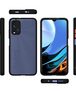 Winble Back Case Cover for Redmi 9 Power Back Cover Slim Camera Protection Shockproof Anti Slip Grip PC TPU Smock Back Cover for Redmi 9 Power Black 0 1