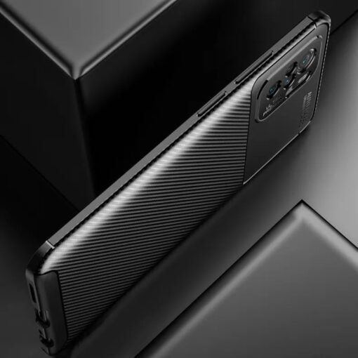 winble Redmi Note 10 / Redmi Note 11 SE / Redmi Note 10s Back Cover Case Carbon Fiber (Black) - Image 5