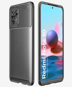 winble Redmi Note 10 / Redmi Note 11 SE / Redmi Note 10s Back Cover Case Carbon Fiber (Black)