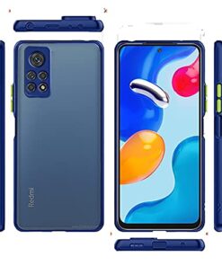 Winble Back Case Cover for Redmi Note 11 11S Back Cover Slim Camera Protection Shockproof Anti Slip Grip PC TPU Smock Back Cover for Redmi Note 11 Redmi Note 11S Blue 0 3