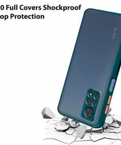 Winble Back Case Cover for Redmi Note 11 11S Back Cover Slim Camera Protection Shockproof Anti Slip Grip PC TPU Smock Back Cover for Redmi Note 11 Redmi Note 11S Green 0 2