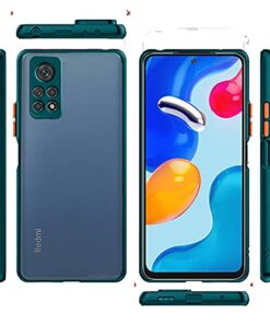 Winble Back Case Cover for Redmi Note 11 11S Back Cover Slim Camera Protection Shockproof Anti Slip Grip PC TPU Smock Back Cover for Redmi Note 11 Redmi Note 11S Green 0 3