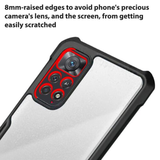 winble Redmi Note 11 Pro / Redmi Note 11 Pro Plus 5G Back Cover Case Crystal Clear - Image 3
