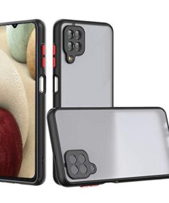 winble Samsung Galaxy M12 / A12 Back Cover Case Smoke (Black)