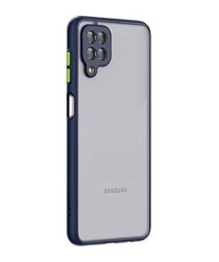 Winble Back Case Cover for Samsung Galaxy M12 A12 Back Cover Slim Camera Protection Shockproof Anti Slip Grip PC TPU Smock Back Cover for Samsung Galaxy M12 A12 Blue 0 0