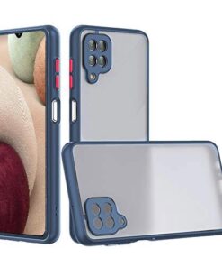 winble Samsung Galaxy M12 / A12 Back Cover Case Smoke (Blue)