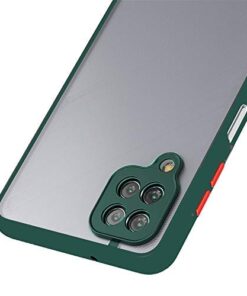 Winble Back Case Cover for Samsung Galaxy M12 A12 Back Cover Slim Camera Protection Shockproof Anti Slip Grip PC TPU Smock Back Cover for Samsung Galaxy M12 A12 Green 0 1