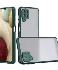 winble Samsung Galaxy M12 / A12 Back Cover Case Smoke (Green)