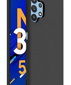 winble Samsung Galaxy M32 5G Back Cover Case Liquid Silicone (Black)