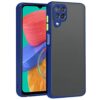 Winble Back Case Cover for Samsung Galaxy M53 5G Back Cover Slim Camera Protection Shockproof Anti Slip Grip PC TPU Smoked Back Cover for Samsung Galaxy M53 5G Blue 0