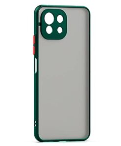 Winble Back Case Cover for Xiaomi Mi 11 Lite NE 5G Back Cover Slim Camera Protection Shockproof Anti Slip Grip PC TPU Smock Back Cover for Xiaomi Mi 11 Lite NE 5G Green 0 0