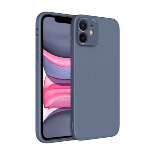 winble iPhone 11 Back Cover Case Liquid Silicone (Gray)