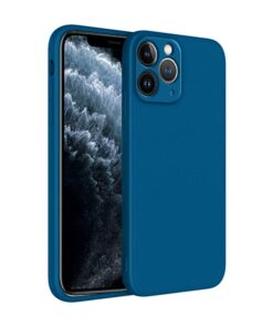 winble iPhone 11 Pro Back Cover Case Liquid Silicone (Blue)