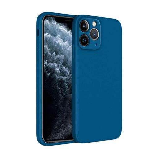 winble iPhone 11 Pro Back Cover Case Liquid Silicone (Blue)