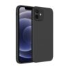winble iPhone 12 Back Cover Case Liquid Silicone (Black)
