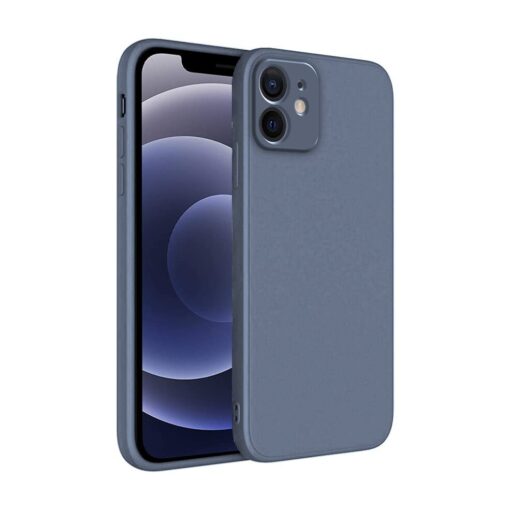winble iPhone 12 Back Cover Case Liquid Silicone (Gray)