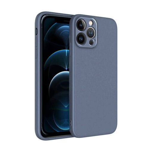 winble iPhone 12 Pro Back Cover Case Liquid Silicone (Gray)
