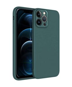 iPhone 12 Pro Back Cover Case Liquid Silicone (Green)