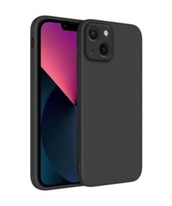 winble iPhone 13 Back Cover Case Liquid Silicone (Black)