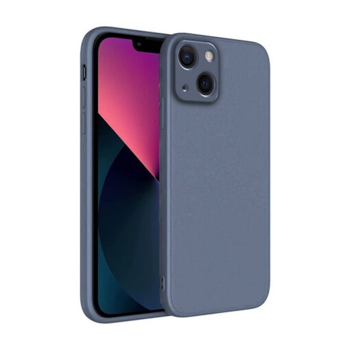 winble iPhone 13 Back Cover Case Liquid Silicone (Gray)