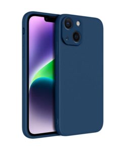 winble iPhone 14 Back Cover Case Liquid Silicone (Blue)