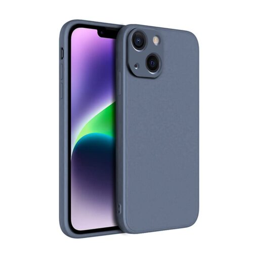 winble iPhone 14 Back Cover Case Liquid Silicone (Gray)