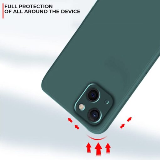 winble iPhone 14 Back Cover Case Liquid Silicone (Green) - Image 3