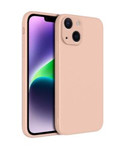 winble iPhone 14 Back Cover Case Liquid Silicone (Lite Peach)